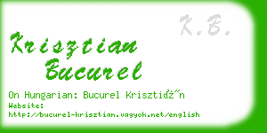 krisztian bucurel business card